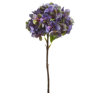 18 inch dark purple hydrangea stem with full 8 inch bloom