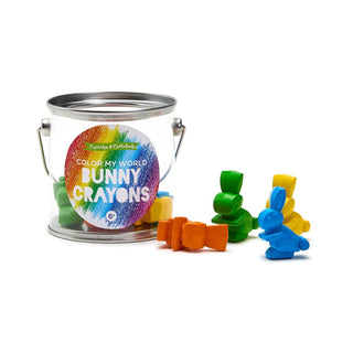 Bunny shaped crayons in paint jar container

Colorful bunny crayons Easter art set for kids

Bunny crayons in assorted bright colors

Kids novelty bunny shaped crayons gift

Easter bunny crayons creative art toy