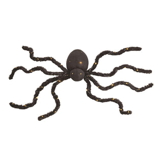 Light-Up Halloween Spider with bendable black legs and LED lights