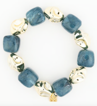 Lyla Bracelet with chunky gold and colored beads