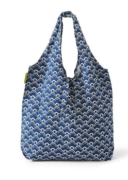Chinoiserie Blue & White Reusable Market Bag