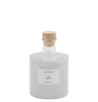 Archipelago Milk Bubble Bath in glass bottle with wooden stopper