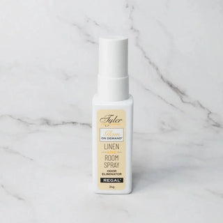 Tyler Candle Company Regal Laundry Detergent 1.89L

Tyler Candle Company Regal Candle Collection

Regal Mixer Melts and Sachets by Tyler Candle Company

Tyler Candle Company Regal Linen and Room Spray 227g

Tyler Candle Company Regal Auto Glam Air Freshener