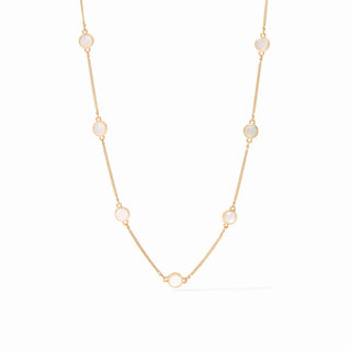 Valencia Delicate Station Necklace Mother of Pearl Julie Vos