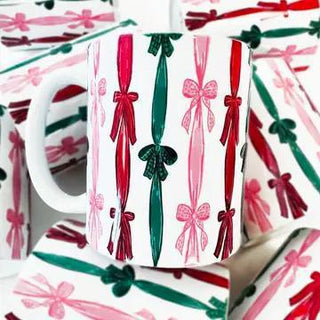 Christmas. Bow Ribbon Mug