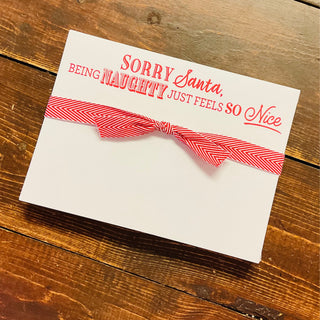 Sorry Santa Notepad