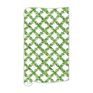 Hand-painted holly and berries trellis holiday wrapping paper roll

Green holly leaf and red berry Christmas gift wrap by RosanneBECK

Watercolor holly trellis wrapping paper with festive red berries

Elegant holly and berry patterned gift wrap roll 30x8 feet

Christmas holly trellis wrapping paper for holiday gifts and décor
