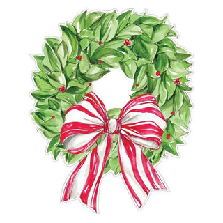 Christmas wreath paper placemat with red striped bow and berries

Holiday die-cut placemat shaped like wreath with red and white bow

RosanneBECK Christmas wreath paper placemat with berries and ribbon

Festive wreath-shaped paper placemat with red striped bow

Christmas table décor wreath placemat with holly and candy cane bow
