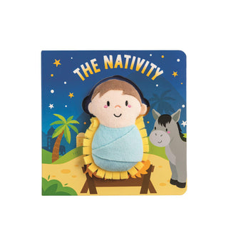 Nativity plush book with minky baby Jesus and illustrated pages

Children's nativity storybook with plush baby Jesus cut-out

Baby Jesus plush book with “Away in a Manger” sound chip

Illustrated nativity board book with attached plush figure

Christmas story plush book for children ages 3 and up