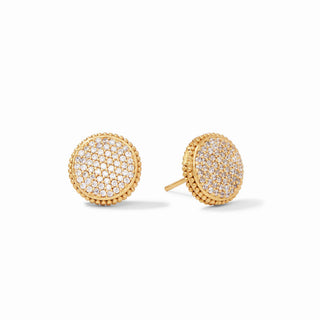 Fleur-de-Lis Pave Stud-Cubic Zirconia Julie Vos