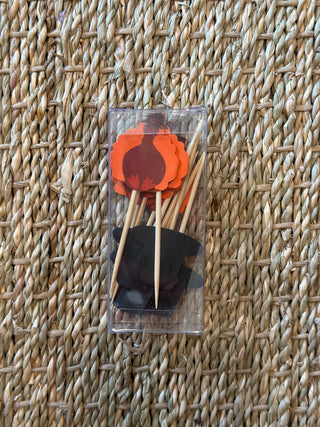 Turkey And Pilgrim Hat Toothpicks