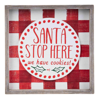 Santa Stop Here Sign