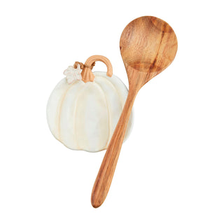 White Pumpkin Spoon Rest Set