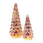 Set of two pink mercury glass Christmas trees with LED lights

Light-up pink mercury glass Christmas trees holiday décor set

Pair of pink mercury glass Christmas trees with shimmering LED glow

Elegant mercury glass LED Christmas trees in pink, set of two sizes
