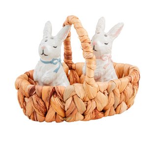 Bunny Salt & Pepper Basket Set