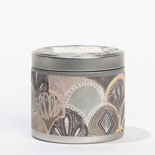 Greenleaf Haven scent candle with seashore breeze lavender musk fragrance