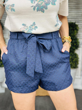 Isabella Navy Shorts