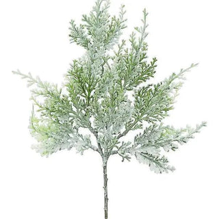 Snowy Cedar Pick 16" Green/White