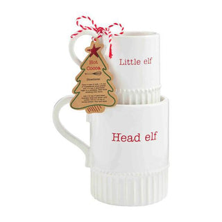 Head Elf, Little Elf Mug Set