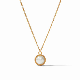 Fleur-de-Lis Solitaire Necklace Pearl Julie Vos