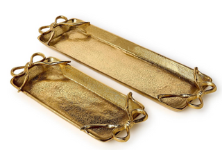Gold Bow Serving Trays