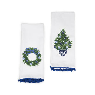 Blue & White Dish Towel Set