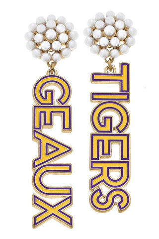 Geaux Tigers LSU Earrings