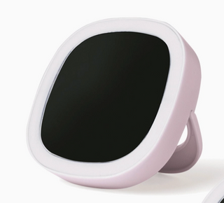 LED light up mini makeup mirror with 12 lights and compact travel design