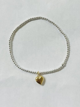 enewton Classic Mixed Metal Bracelet - Love Plush Gold Charm