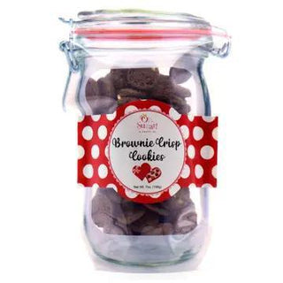 Valentine Mason Jar Pouch Brownie Crisp