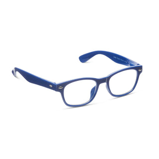 "Clark Blue Peepers blue light glasses with classic rectangular frame"

"Unisex Clark Blue Peepers eyewear with HEV blue light protection"

"Blue light filtering glasses with UV400 protection and anti-reflective coating"

"Clark Blue Peepers stylish blue frame reading and screen glasses"