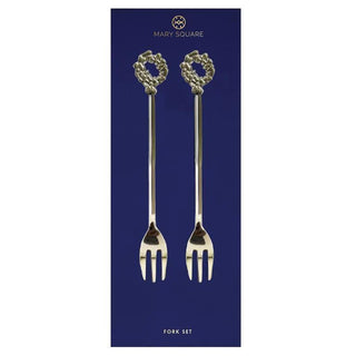 Appetizer Fork Wreaths set of 2 for Christmas entertaining and holiday gatherings.